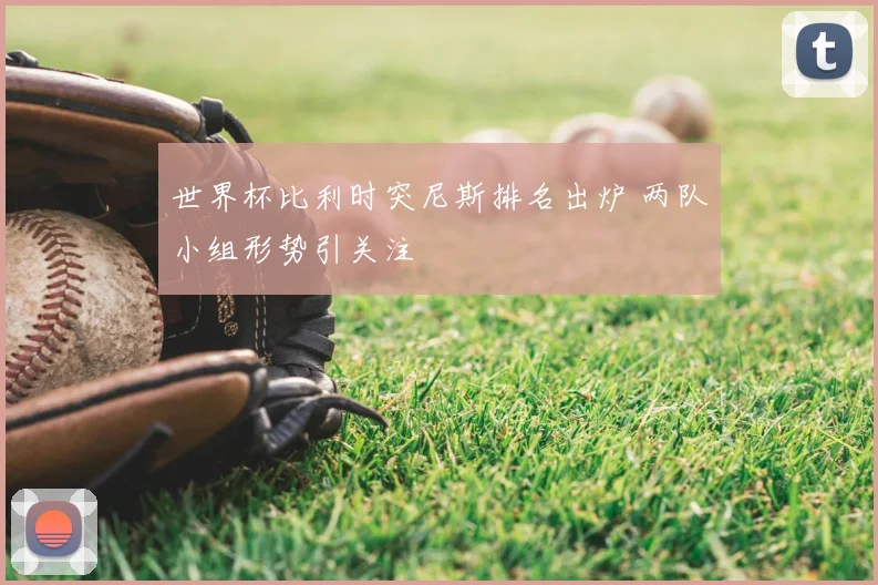 世界杯比利时突尼斯排名出炉 两队小组形势引关注
